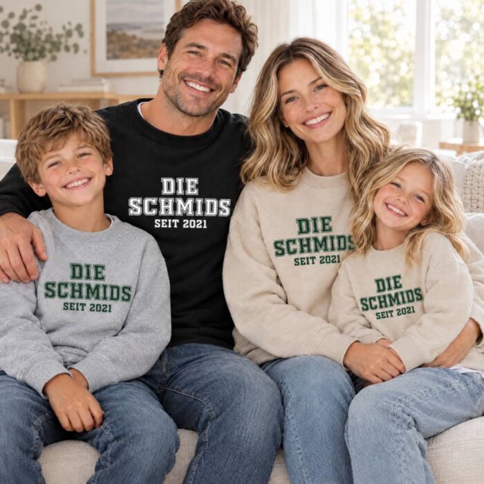 Personalisierbarer Pullover College-Style