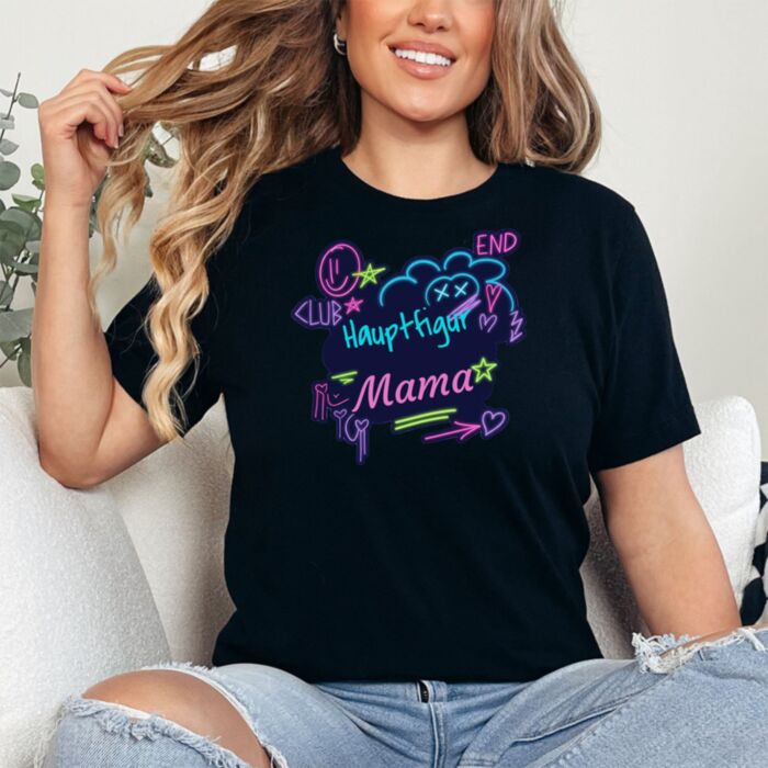Personalisierbares T-Shirt Neon-Style mit Text