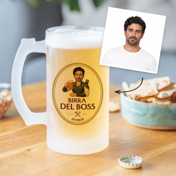 Bierkrug mit Foto personalisierbar – Fantasy
