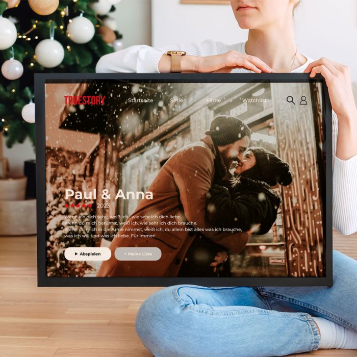 Personalisierbares Poster im Netflix-Style