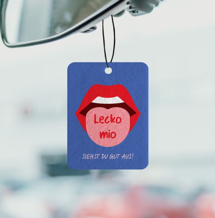 Duftbaum mit verschiedenen Sprüchen