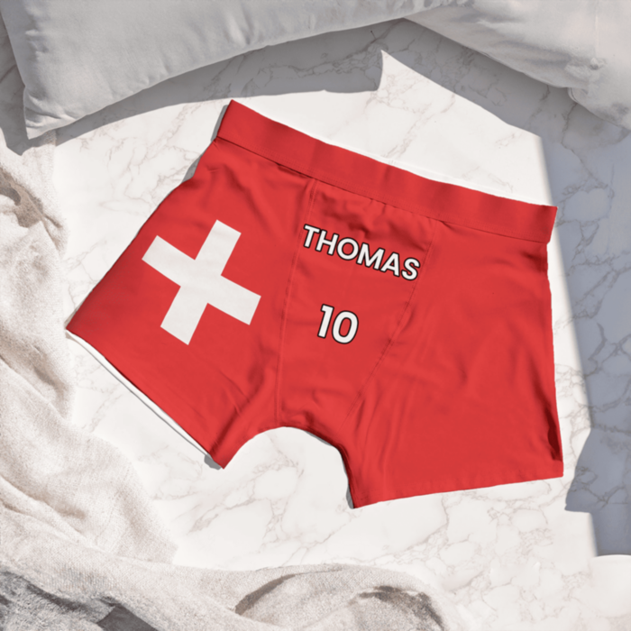 Personalisierbare Boxershorts zur WM mit Text