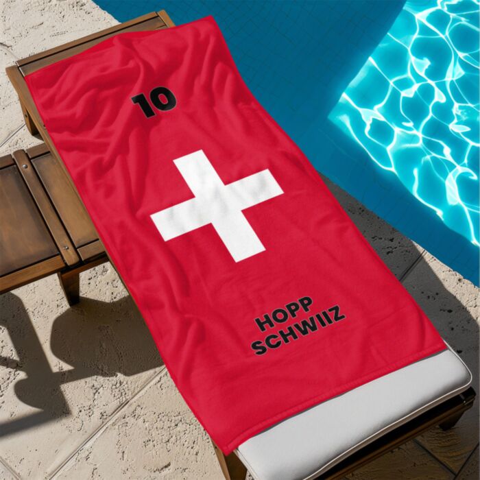Personalisiertes Handtuch zur WM mit Text