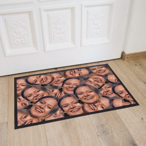Fußmatte mit Multi-Gesicht