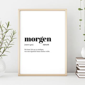 Personalisierbares Poster mit Definition