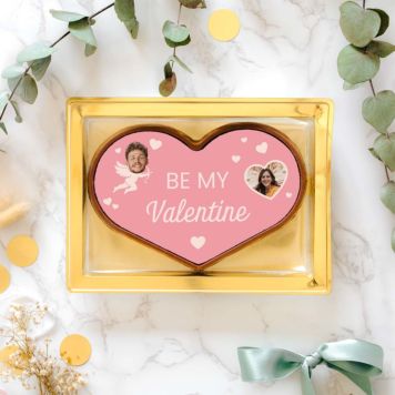 Personalisierte Herz Schokolade zum Valentinstag