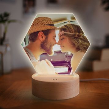 Personalisierbare LED-Lampe mit Foto