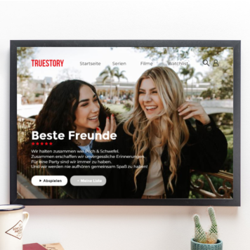 Personalisierbares Poster im Netflix-Style