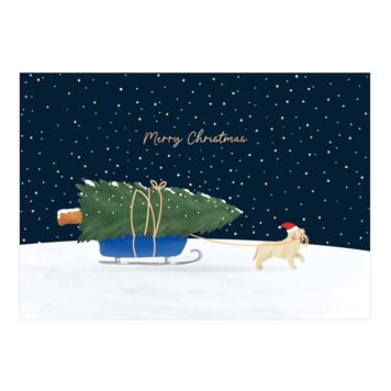 Hund Weihnachtskarte
