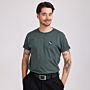 Besticktes T-Shirt mit Text und Symbol