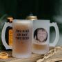Personalisierbarer Bierkrug mit Foto und Text