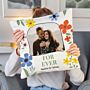 Personalisierbarer Kissenbezug mit Foto und Text 