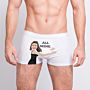 Personalisierbare Boxershorts mit Gesicht und Text