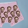 Boxershorts mit Gesicht und Hintergründen