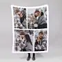 Personalisierbare Decke mit Fotocollage