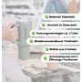 Personalisierbarer Trinkbecher mit Strohhalm und Text