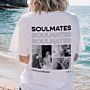 Personalisierbares T-Shirt mit Schwarz Weiß Fotos und Text
