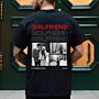 Personalisierbares T-Shirt mit Schwarz Weiß Fotos und Text