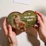 Personalisierte Herz Schokolade mit Foto und Text 