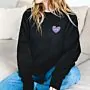 Personalisierbarer Pullover Herz mit Initialen