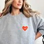 Personalisierbarer Pullover Herz mit Initialen