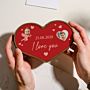 Personalisierte Herz Schokolade zum Valentinstag
