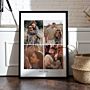 Personalisierbares Poster mit 4 Fotos und Text