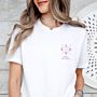 Personalisierbares T-Shirt mit Namen und Jahreszahl
