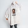 Personalisierbare Hoodie Decke mit Bild und Text