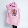 Personalisierbare Hoodie Decke mit Bild und Text
