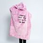 Personalisierbare Hoodie Decke mit Text