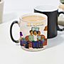 Personalisierbare Tassen-Illustration Cartoon Familie