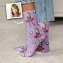 Personalisierbare Socken mit Gesicht und Superhelden