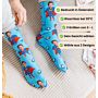 Personalisierbare Socken mit Gesicht und Superhelden