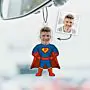 Personalisierbarer Superheld Duftbaum 2er Set mit Gesicht