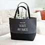 Personalisierbare Filztasche mit Text