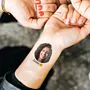 Personalisierbare Tattoos 6er Set mit Gesicht und Text