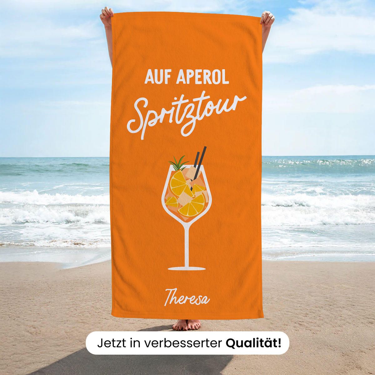 Personalisierbares Handtuch mit Getränken und Spruch, Geburtstagsgeschenk, Geschenk Männer, Geschenk Freund, Geschenk Bruder, Geschenke Frauen, Geschenke Freundin, Geschenk Schwester, Geschenk Mama, Romantische Geschenke, Hochzeitsgeschenk, Kleine Geschenke, Geschenk, Geschenkidee