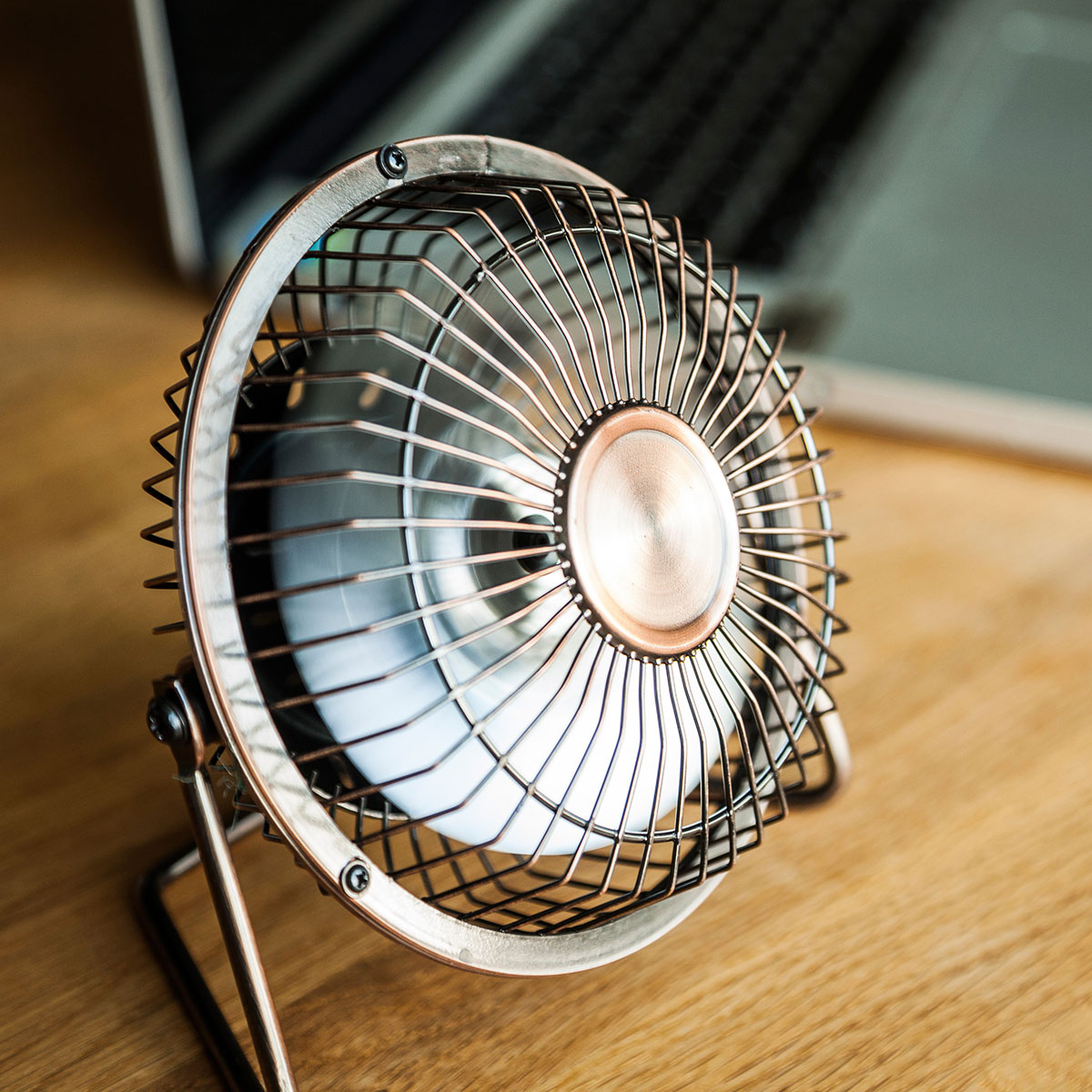 USB Schreibtisch Ventilator in Bronze