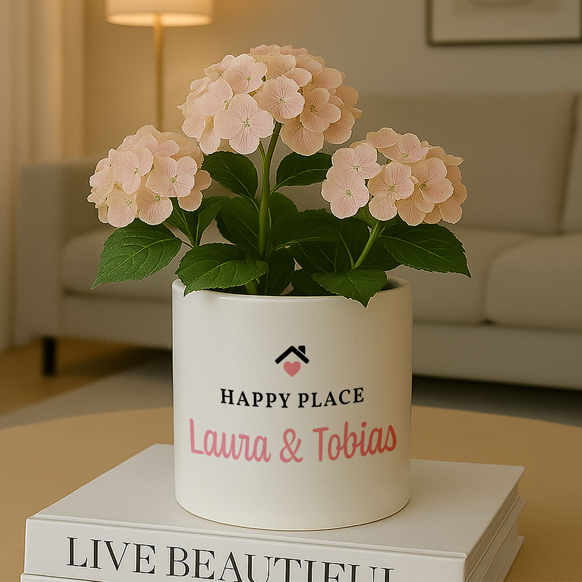 Personalisierbarer Blumentopf mit Text und Symbol, Valentinstag Geschenk, Romantische Geschenke, Hochzeitsgeschenk, Kleine Geschenke, Geschenk, Geschenkidee
