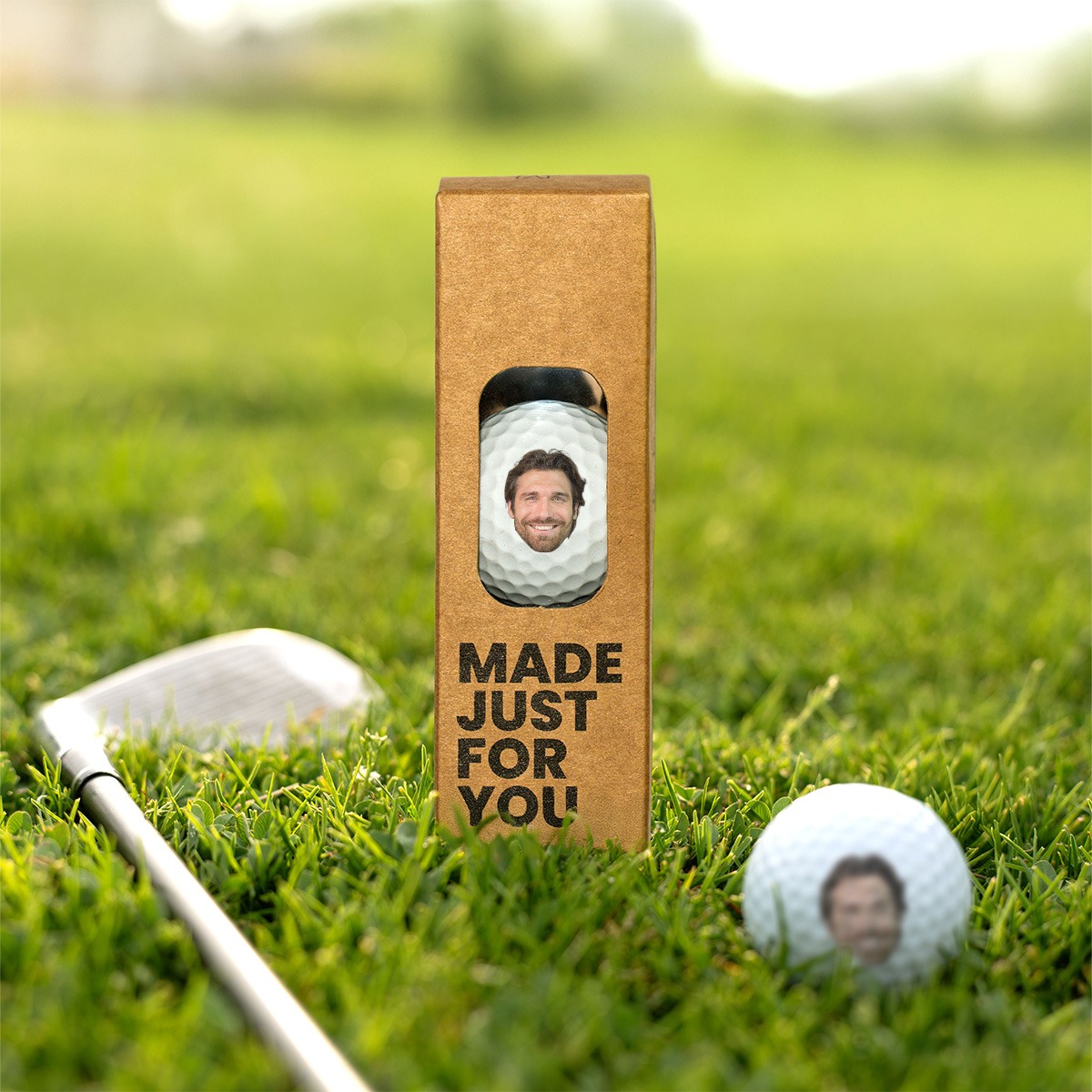 Personalisierbare Golfbälle 3er Set mit Gesicht, Vatertagsgeschenk, Geschenk Papa, Fotogeschenk, Geburtstagsgeschenk, Geschenk Männer, Geschenk Freund, Geschenk Bruder, Witzige Geschenke, Romantische Geschenke, Hochzeitsgeschenk, Geschenk, Geschenkidee