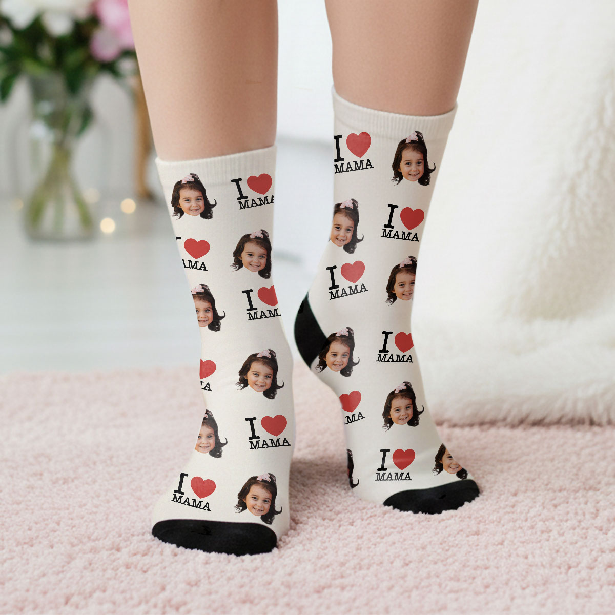 Personalisierbare Socken für Mama oder Papa, Fotogeschenk, Geschenk Mama, Geschenk Papa, Witzige Geschenke, Romantische Geschenke, Hochzeitsgeschenk, Kleine Geschenke, Geschenk, Geschenkidee