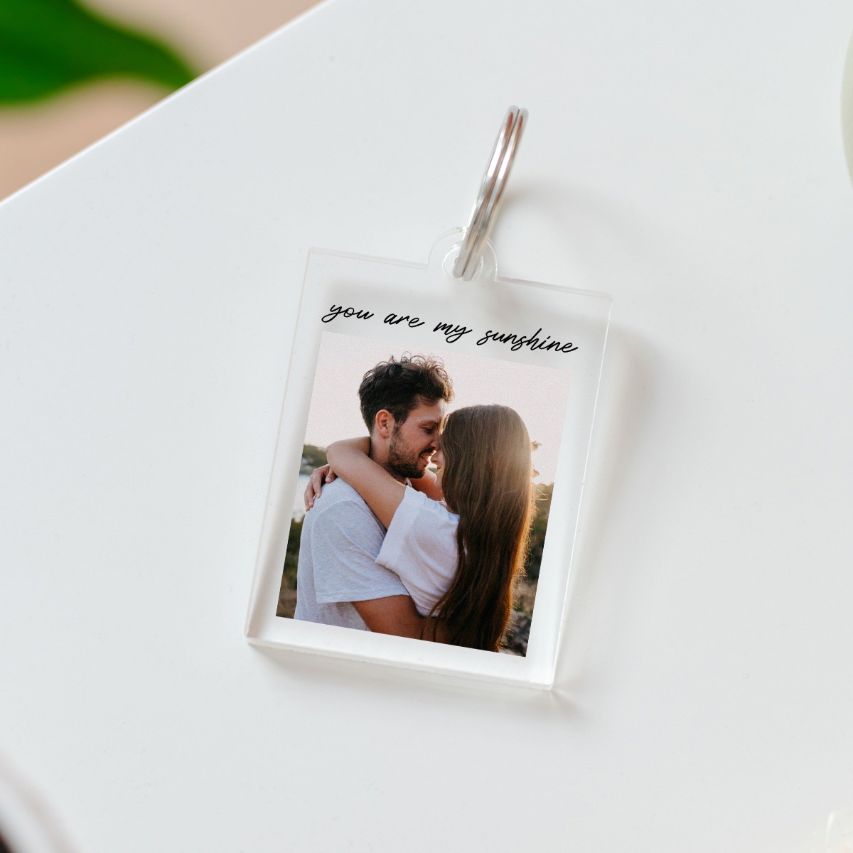 Personalisierbarer Acryl Schlüsselanhänger mit Foto und Text, Vatertagsgeschenk, Fotogeschenk, Geschenke Frauen, Geschenke Freundin, Geschenk Schwester, Witzige Geschenke, Romantische Geschenke, Hochzeitsgeschenk, Kleine Geschenke, Geschenk, Geschenkidee