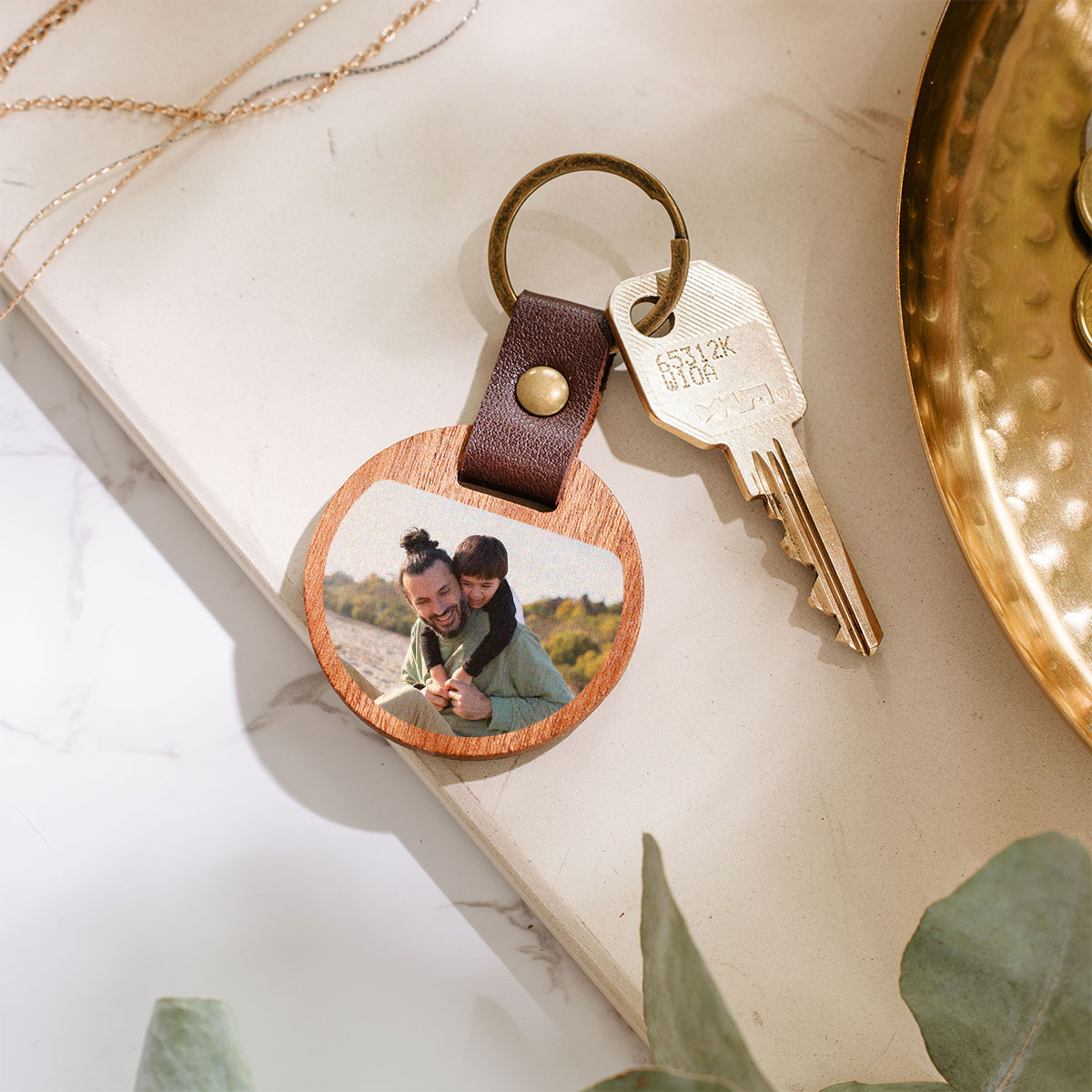 Personalisierbarer Holz Schlüsselanhänger mit Foto, Vatertagsgeschenk, Fotogeschenk, Witzige Geschenke, Romantische Geschenke, Hochzeitsgeschenk, Kleine Geschenke, Geschenk, Geschenkidee