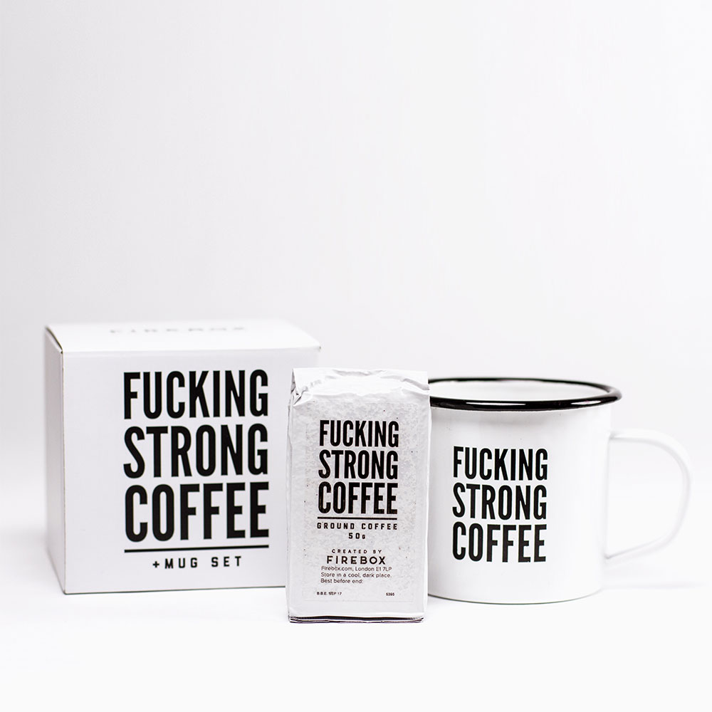 F*cking Strong Coffee Set mit Tasse
