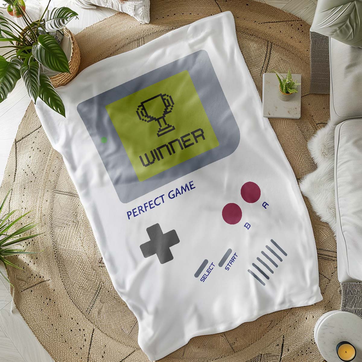 Personalisierbare Decke mit Spielkonsole und Text, Geburtstagsgeschenk, Geschenk Männer, Geschenk Freund, Geschenk Bruder, Witzige Geschenke, Romantische Geschenke, Hochzeitsgeschenk, Kleine Geschenke, Geschenk, Geschenkidee