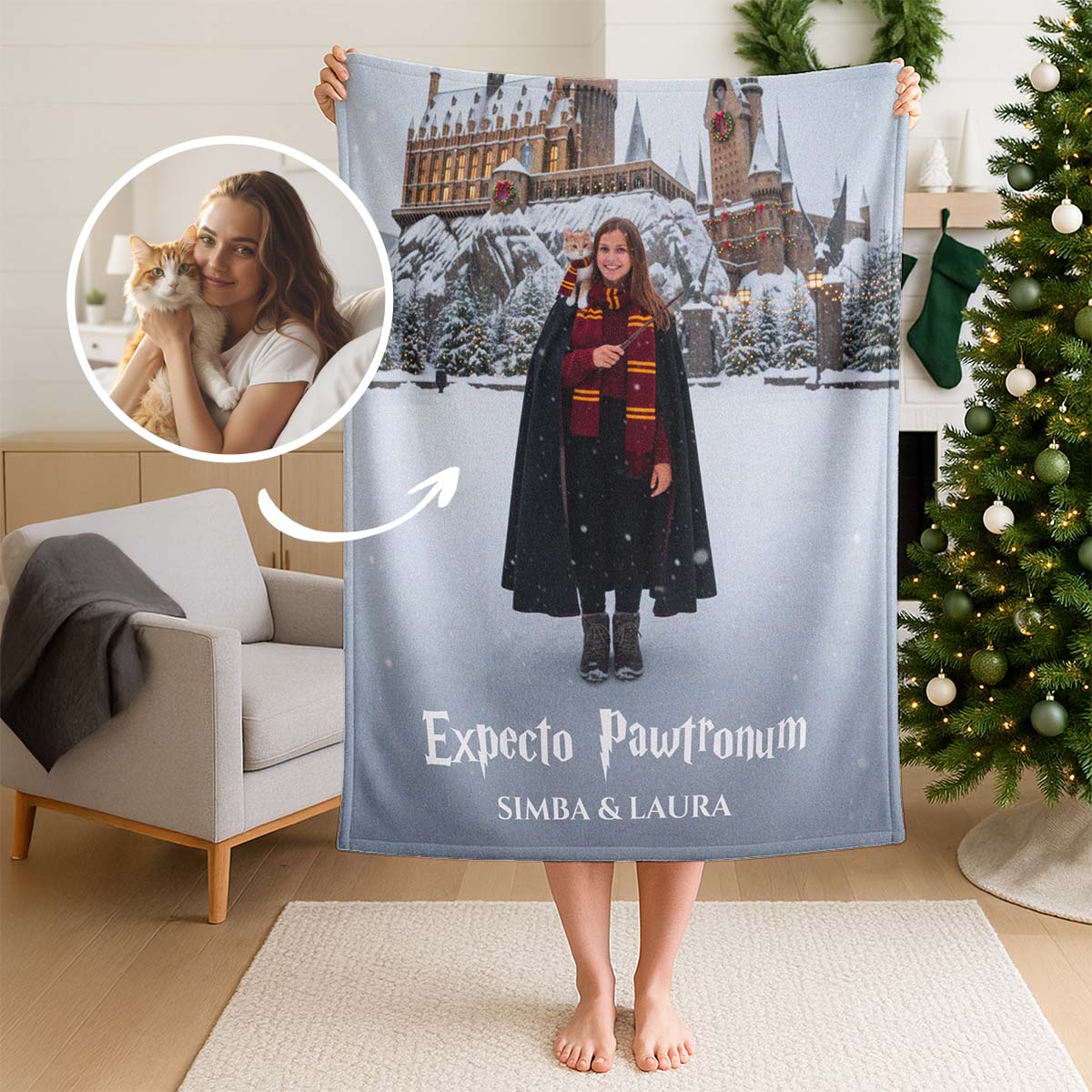Personalisierbare Decke mit individuellem Zauberdesign, Weihnachtsgeschenk, Fotogeschenk, Witzige Geschenke, Romantische Geschenke, Hochzeitsgeschenk, Kleine Geschenke, Geschenk, Geschenkidee
