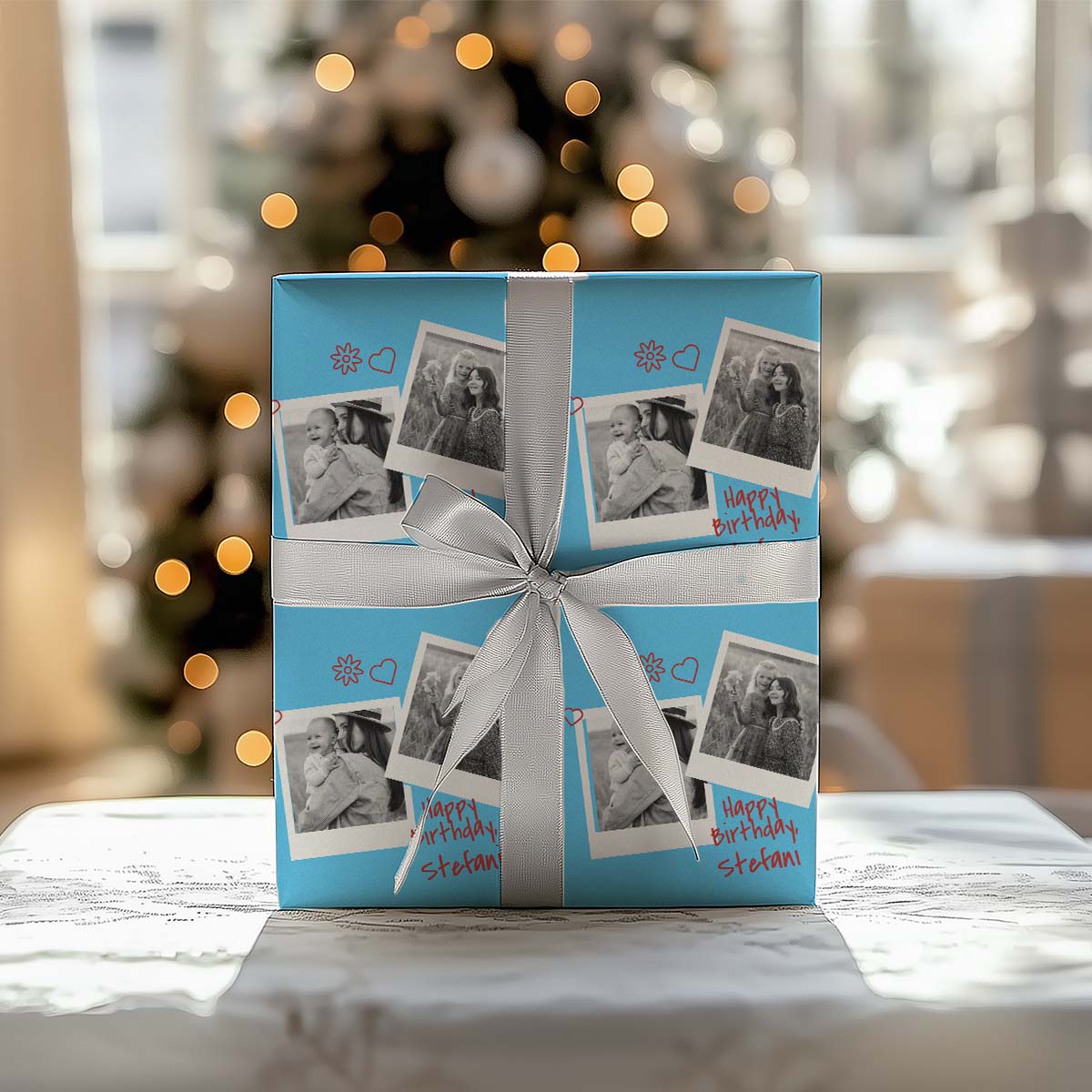 Geschenkpapier mit Fotos im Polaroid-Design personalisierbar, Fotogeschenk, Witzige Geschenke, Romantische Geschenke, Hochzeitsgeschenk, Kleine Geschenke, Geschenk, Geschenkidee