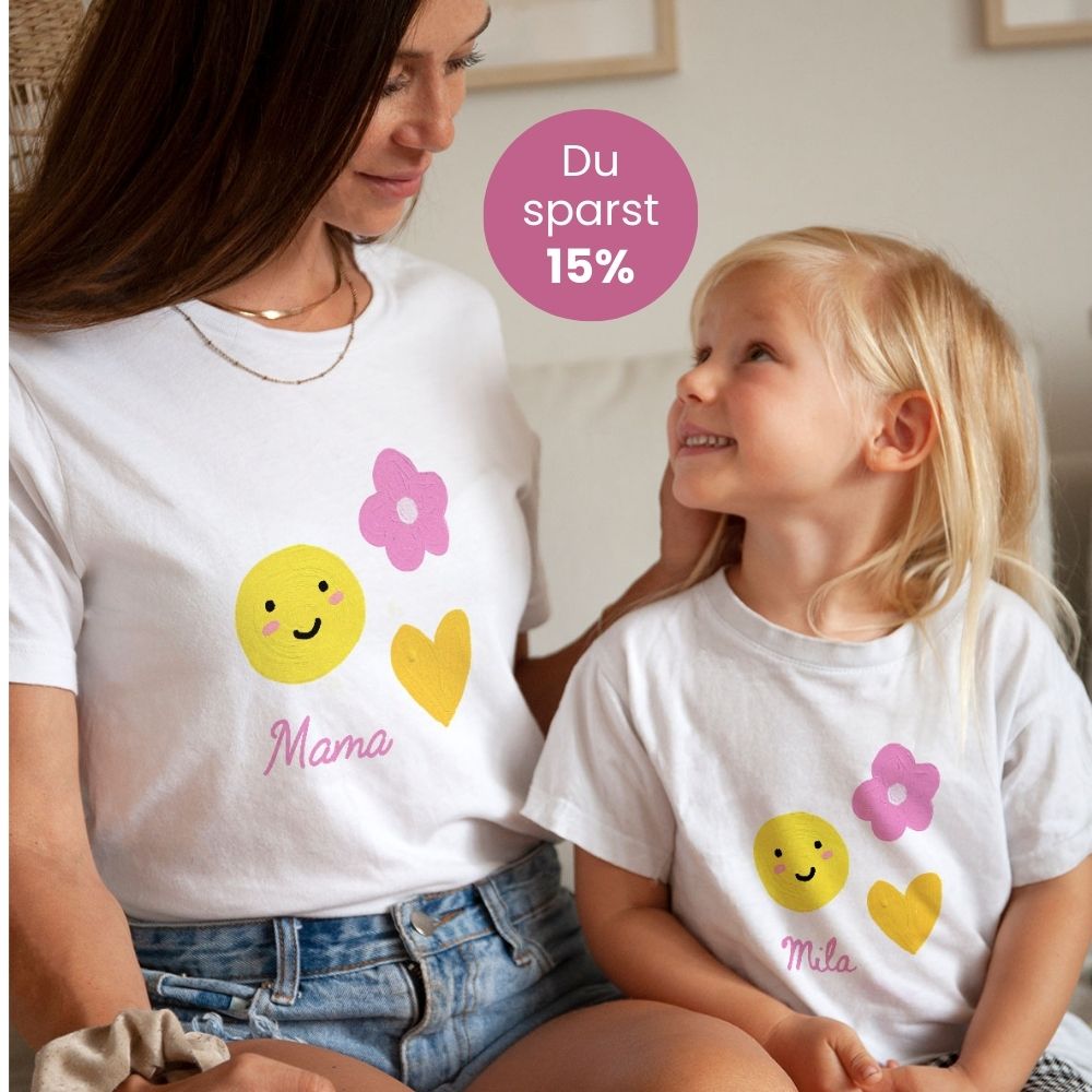 Geschenkset Kinderzeichnung T-Shirts, Fotogeschenk, Witzige Geschenke, Romantische Geschenke, Hochzeitsgeschenk, Kleine Geschenke, Geschenk, Geschenkidee