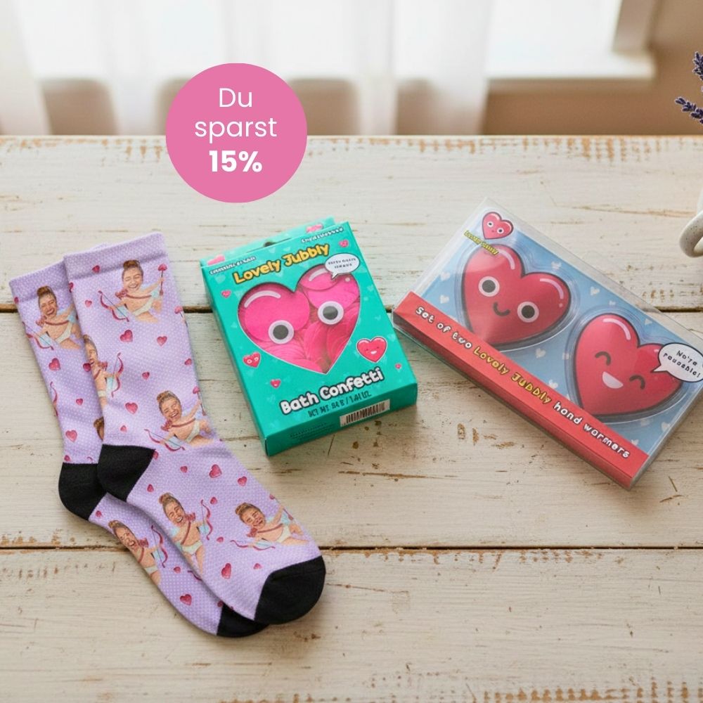 Geschenkset mit Socken, Handwärmer und Badekonfetti, Romantische Geschenke, Hochzeitsgeschenk, Kleine Geschenke, Geschenk, Geschenkidee